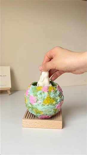How to make a special candle - just for spring 💐🥰 #candles #soywaxcandles #candlemaking