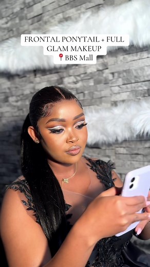 Glamorous Frontal Ponytail with Full Makeup | Hair and Beauty Tips