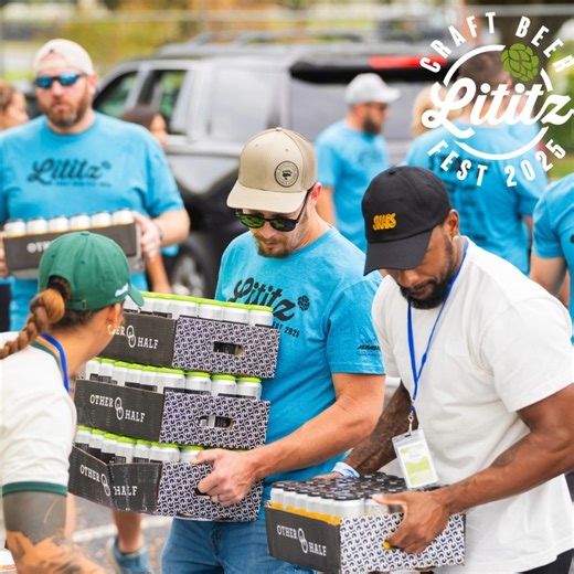 You saw them - working hard in their bright blue t-shirts! We want to thank all the VOLUNTEERS for the countless hours they worked at the Lititz Craft Beer Fest last month! They lifted, poured, directed, cleaned up, answered questions, set up tables, tents and chairs and took down tables, tents and chairs. They lifted full kegs, empty kegs, cases of cans and big bags of ice. They cleaned up the trash you accidentally dropped (oops) and maybe swept up the glass you dropped (double oops.) Some of 