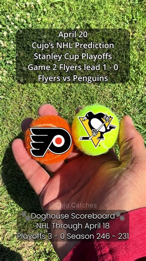Cujo Picks Flyers vs. Penguins Stanley Cup Playoffs Game 2