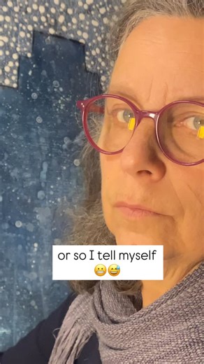 Sarah Marder | Intuitive artist | Creativity advocate | Italy on Instagram: "😅😬 Sometimes I have to marvel at the ridiculous things I invent for myself to do. On previous layers I splattered paint to create the effect of a snowy day. As I got further along on the painting, suddenly it seemed like a good idea to add some tiny dots by hand. Lots of tiny dots. Multitudes of tiny dots. A near infinity of tiny dots. 😬 Life and art in the slow lane. We’re willing to stop at nothing to get an effect