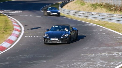 Watch: Porsche 718 Boxster EV Spotted Testing At The 'Ring