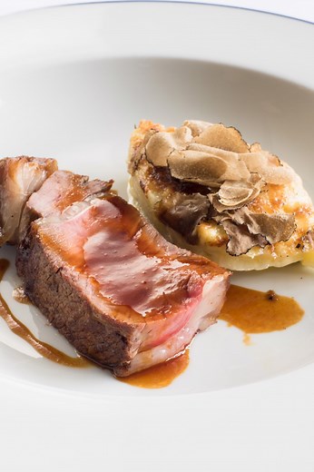 Côte de Boeuf Recipe with Truffle Gratin