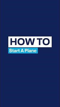 How to Start a Plane ✈️