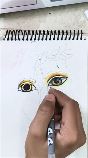 Beautiful Krishna Drawing with Pencil Colors | Simple & Creative Art #shorts #viral #art #krishna