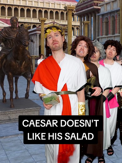 Caesar Doesn't Like His Salad #comedy #history #rome #caesarsalad #sketchcomedy