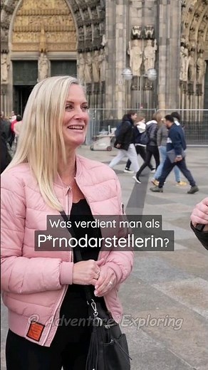 How much does a porn actress earn? Cologne street survey with Dirty Tina