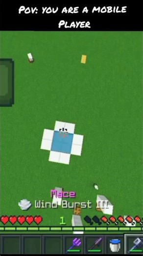 Pov: you are a mobile player | Minecraft parkour | #minecraft #shorts #trending #viral