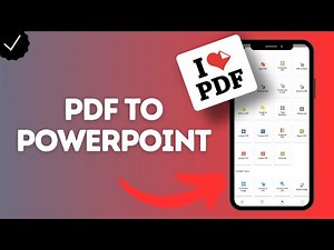 How to Convert PDF to PowerPoint | ILovePDF App