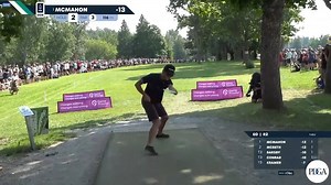 Left-handed shots are looking dialed. Eagle McMahon cards another lefty birdie at the Disc Golf European Open. 💥 | Disc Golf Pro Tour
