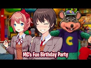 MC's Fun Birthday Party!! | DDLC Take A Field Trip To Chuck e Cheese [ Full MOD ]