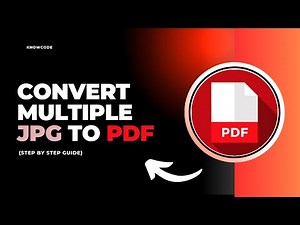 How to convert a multiple jpg to pdf (Step By Step)