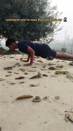 comment you're max Russian push up 🥷🏻#pushups #calisthenics