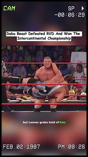 Dabu Beast Defeated RVD And Won The Intercontinental Championship #wwe #wrestling #us #fyp