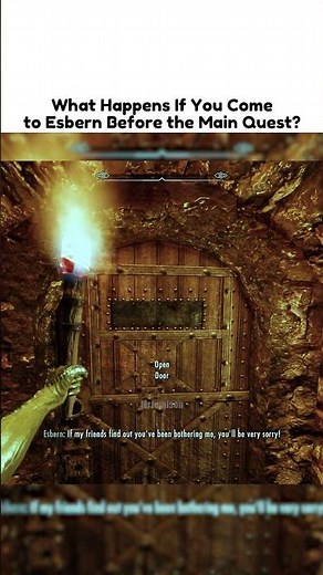 What Happens If You Come to Esbern Before the Main Quest - Skyrim