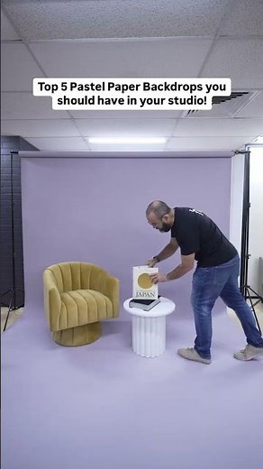 TOP 5 PASTEL Paper Backdrops that you should have in your STUDIO! #photography #musthaves