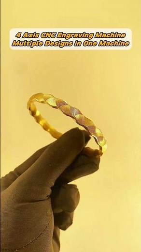 One Machine, Multiple Designs | 4-Axis CNC Jewelry Engraving Machine