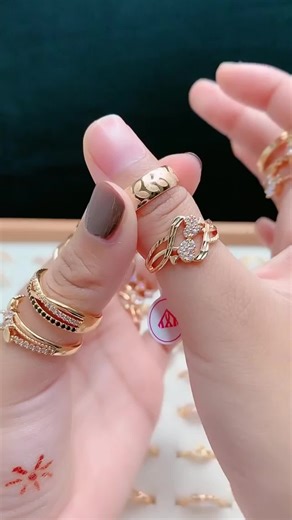 Nirvana Jewelry Cincin DUBAY LOVE wanita Elagan Titanium Anti karat CN046