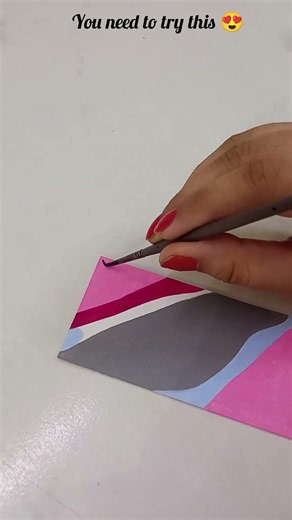 DIY Bookmark Tutorial ✨ | Easy Acrylic Painting Bookmark||minimal abstract bookmark #bookmark