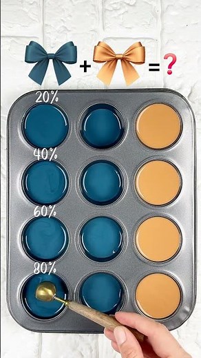 Ocean Blue, Teal, Sage & Warm Sand Color Palette #colorpalette #colormixing #satisfying #colormix