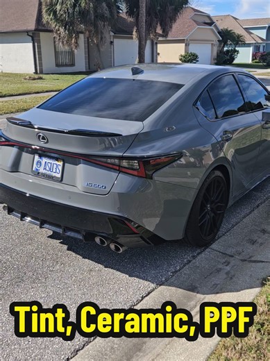 Lexus IS500: Tint and Ceramic Coating Installation