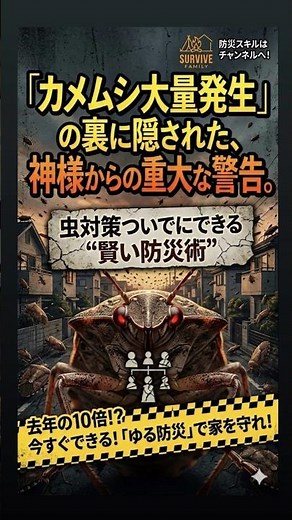 カメムシ大量発生‼️その裏に隠された神様からの重大な警告⚠️#カメムシ #害虫対策 #防災 #アウトドア #虫対策