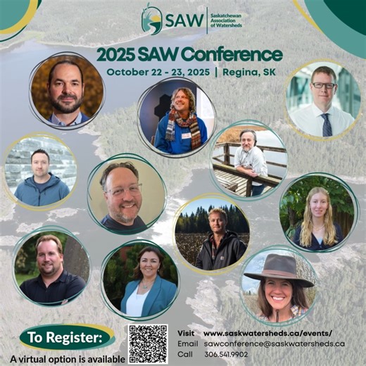 At the 2025 SAW Conference, we’re bringing together a diverse network of individuals and organizations at the intersection of water, wellness and community. We’re looking forward to inspiring presentations and meaningful conversations throughout the event. ⭐Keynote Speaker⭐ – Mark Fisher – President, Canada Water Agency 💧Dr. Pascal Badiou – Research Scientist, Ducks Unlimited Canada 💧Steven Wiig – Food Security & Climate Change Adaptation Coordinator, Muskeg Lake Cree Nation 💧Jesse Skwaruk – 