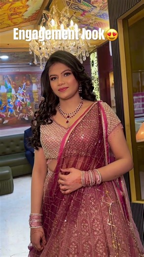 My engagement look🧿❤️#engagement #couple #love #meerut #bridalstudio #bride #bridetobe #2024 #fyp