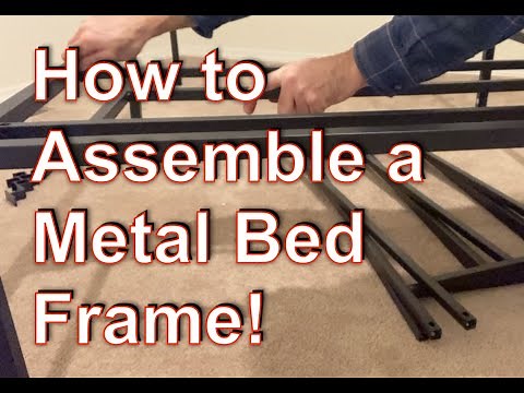 How to Assemble a Metal Bed Frame! [DIY]