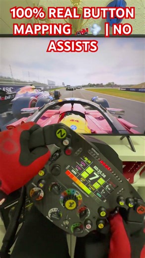 100% matched to the real-life F1 steering wheel. #F125 #SimRacing #Gaming #Thrustmaster #F1