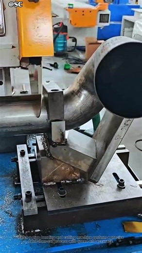 Bend First, Cut Later — Pipe Bending & Cutting Machine in Action ⚙️🔥