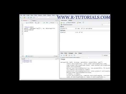 Biostatistics in R - introduction to meta analysis in R