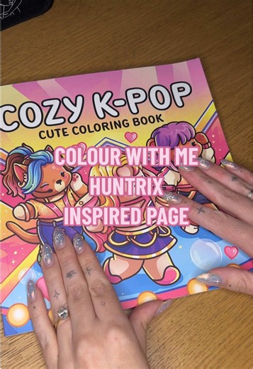 Huntrix Inspired Coloring Page Tutorial for Beginners