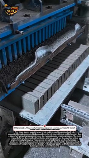Insane Machine Makes Perfect Bricks in Seconds! Satisfying Factory Process #shorts #factory #machine
