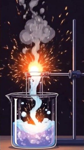 "Magic Color Change! Simple Chemistry Lab Experiment"#shorts