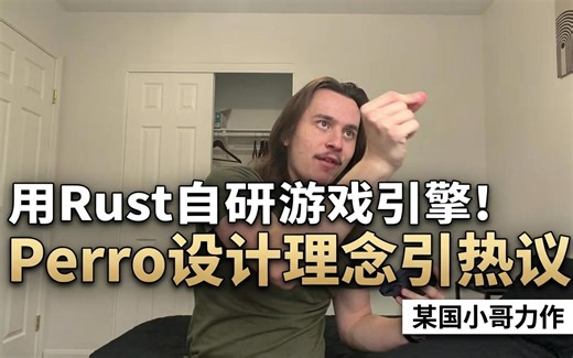 【中字】某国小哥用Rust开发游戏引擎 Perro设计理念引热议