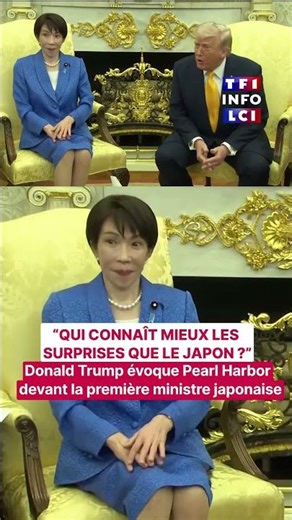 When Trump mentions Pearl Harbor to the Japanese Prime Minister | TF1 INFO
