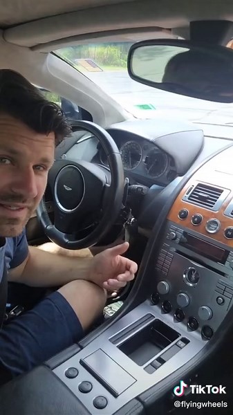 Aston Martin Start-Up Process: Key Turn and Button Push