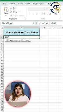 Monthly Interest Calculation in Excel | Easy Formula #excel #excelshortcuts #learnexcel #exceltips
