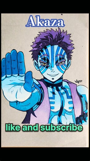 New drawing of Akaza #demon🐉🐉 slayer#kimetsunoyaiba#anime#akaza#tanjiro#art#infinitycastle#viyansart