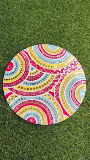 Lippan Art 😍 | Handmade Wall Decor |Lippan Art For Beginners #shorts​ #art​ #diy​ #trending​ #viral