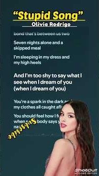 “Stupid song”- Olivia Rodrigo (Lyrics) #newsong#lyrics#oliviarodrigo