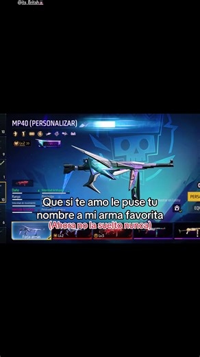 Nombres creativos para armas en Free Fire