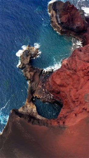 Drone explores Portugal's Faial Island