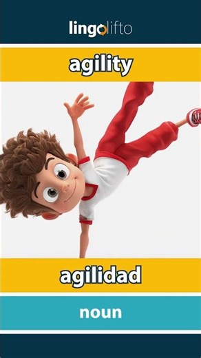 🇬🇧🇪🇸 agility - agilidad : learn English : aprendamos inglés : vocabulary builder