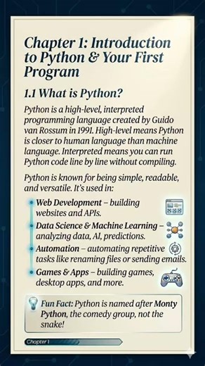 “Watch till the end if you want to learn Coding". Day 1: Introduction to Python & your First Program