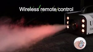 1200W RGB Fog Machine, 6 Colorful LED Lights for Smoke Machine Indoor/Outdoor Use, Perfect for Parties, Weddings, and Stage Effects 2PC