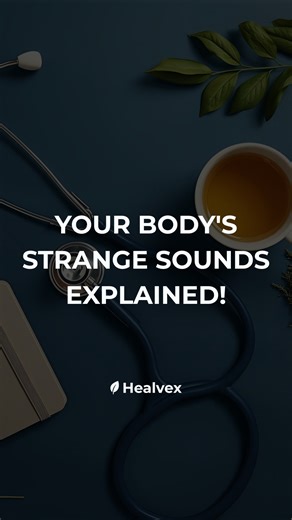 Healvex™ on Instagram: "👂 Your body makes noises for a reason Most of these sounds are harmless — but they *can* give you helpful clues about stress, tension, digestion, or nutrient gaps. Think of them as your body’s way of tapping you on the shoulder. 🔔 Ringing ears Sometimes linked to blood pressure shifts. 🥴 Stomach gurgling Often just indigestion or slow digestion. 😬 Clicking jaw A common sign of TMJ tension. 🔧 Back cracking Usually from spine or muscle tightness. ✈️ Ear popping Pressur