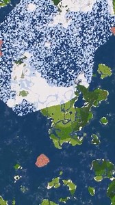 Minecraft Half Frozen Continent Island Seed!