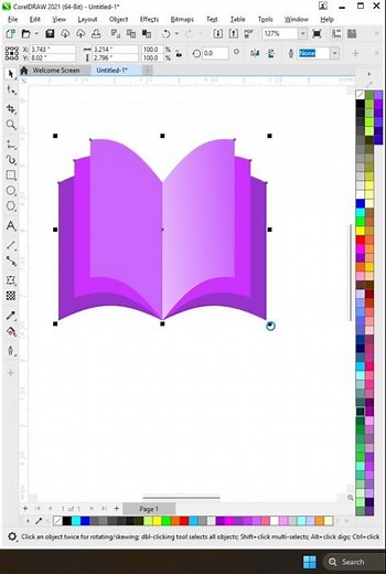Coreldraw Tutorial - Book Logo Design ideas For More Tips